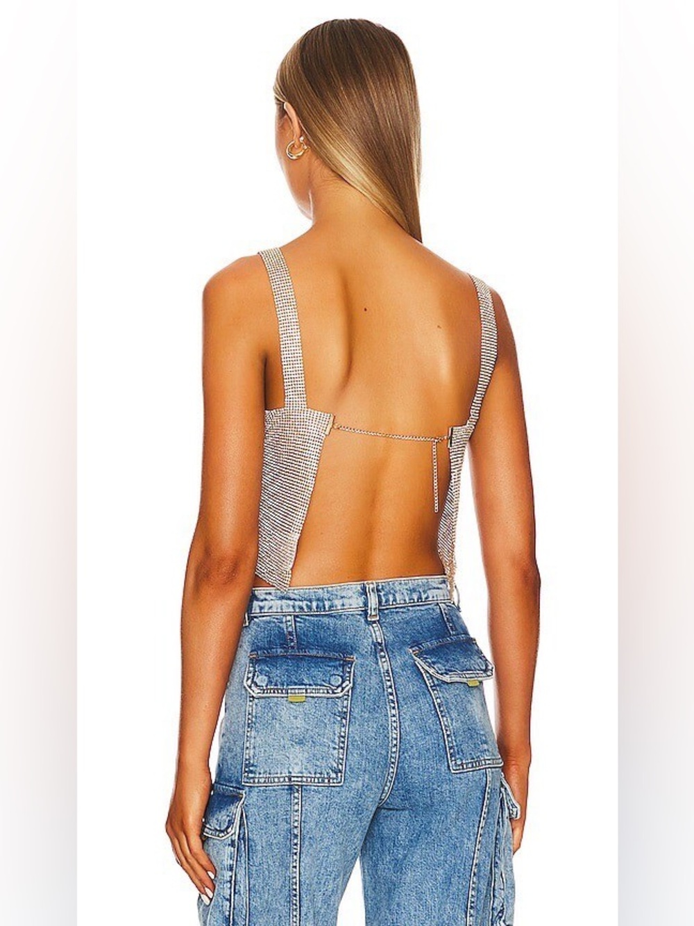 Superdown Mackenzie Crop Top in
Gold Size Medium A348 - Picture 10 of 14